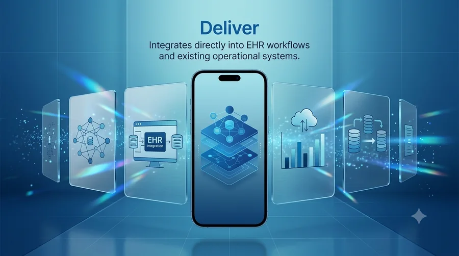 Deliver — Integrates directly into EHR workflows and existing operational systems.